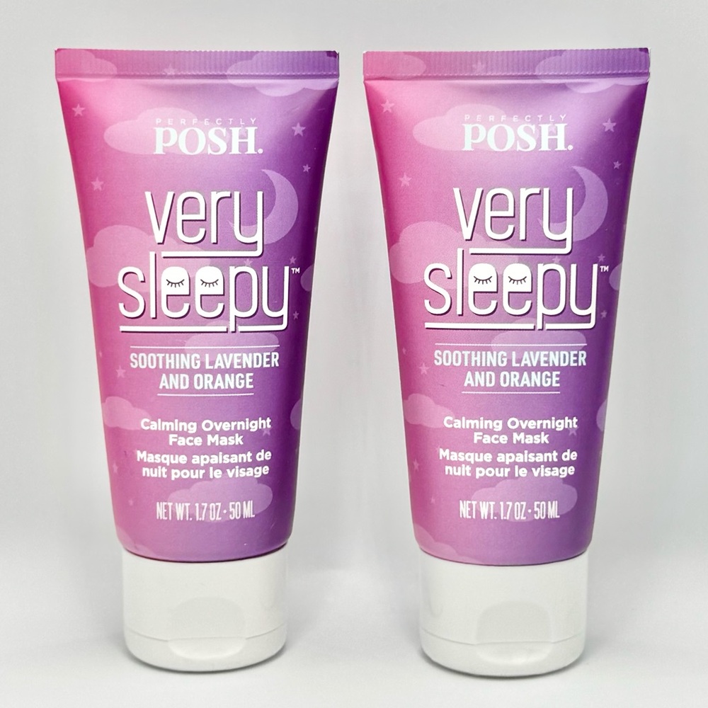 (2) Perfectly Posh Very Sleepy Lavender & Orange Calming Overnight Face Mask